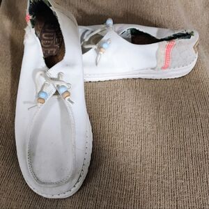 Hey Dude Tropical Print Slip-On Shoes